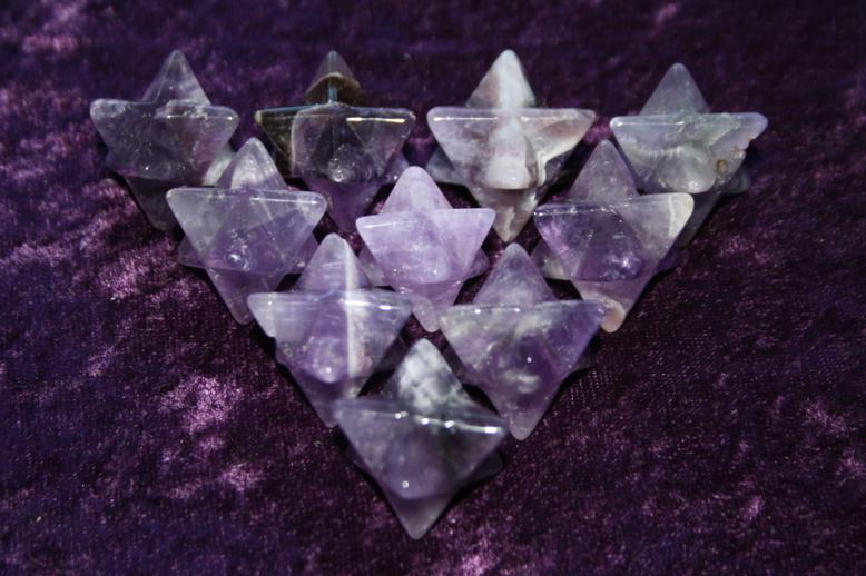 Merkaba 20mm - Amethyst - Click Image to Close